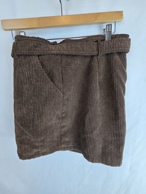 Altar'd State Brown Corduroy High Waist Shorts